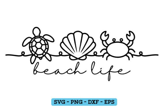 Beach Life Graphics for T-Shirt Designs