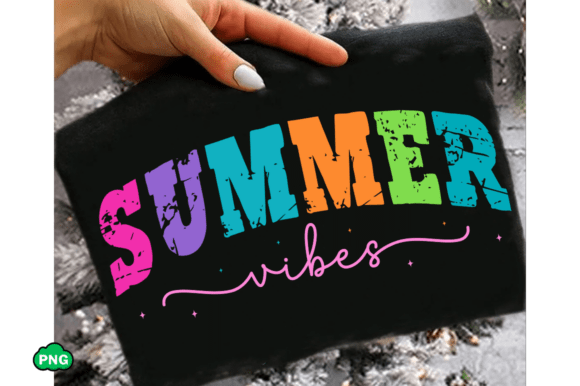 Colorful Summer Vibes SVG: Graphics for T-Shirt Designs
