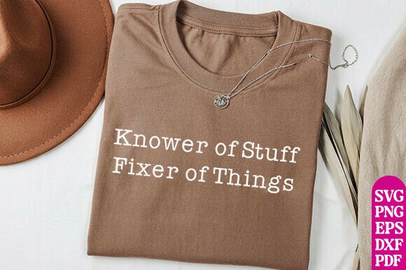 Graphics for T-Shirt Designs: Knower of Stuff