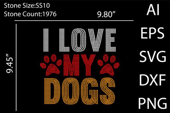 I Love My Dogs Rhinestone Templates: A Designer’s Review