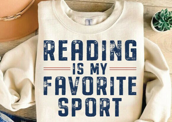 Reading Is My Favorite Sport Graphics for T-Shirt Designs