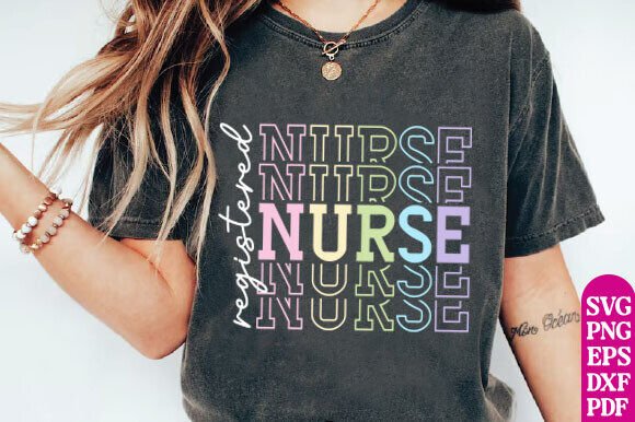 Registered Nurse PNG Graphics for T-Shirt Designs