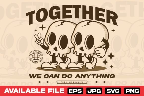 Retro Skull Graphics for Bold T-Shirt Designs