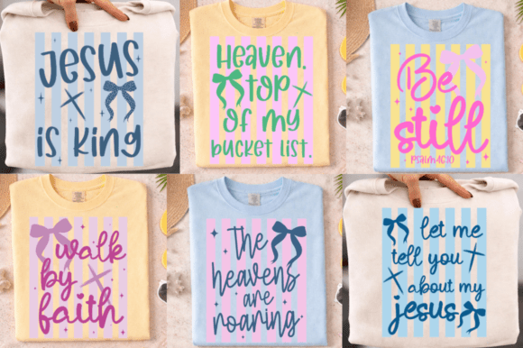Retro Striped Faith Graphics for T-Shirt Designs