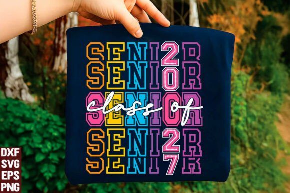 Senior 2027 PNG Graphics for T-Shirt Designs
