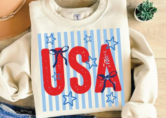 USA Preppy Stripes PNG for T-Shirt Designs